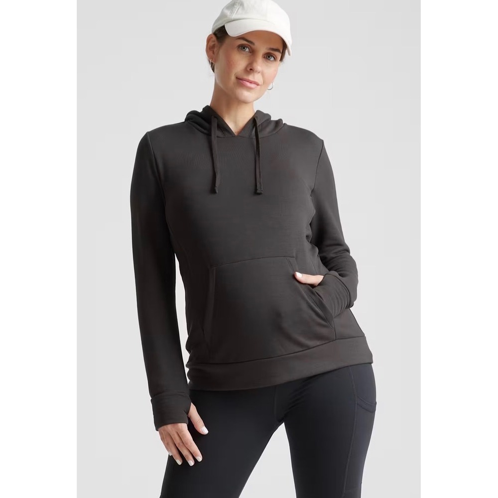 Quince Maternity Nursing Hoodie Breastfeeding Sweatshirt Size Zip Womens Large